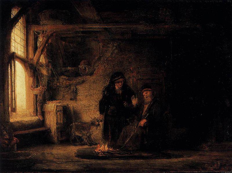 REMBRANDT Harmenszoon van Rijn Tobit's Wife with the Goat